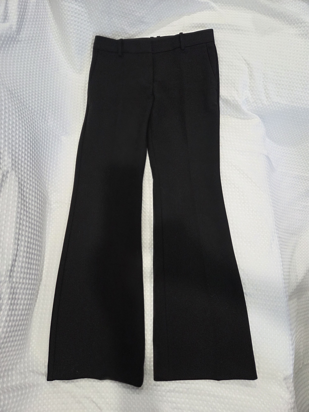 Ann Taylor Black Boot-Cut Flare Trousers